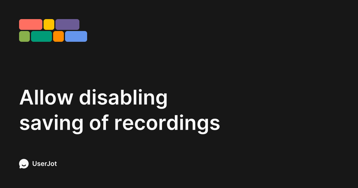 Allow disabling saving of recordings | Superwhisper
