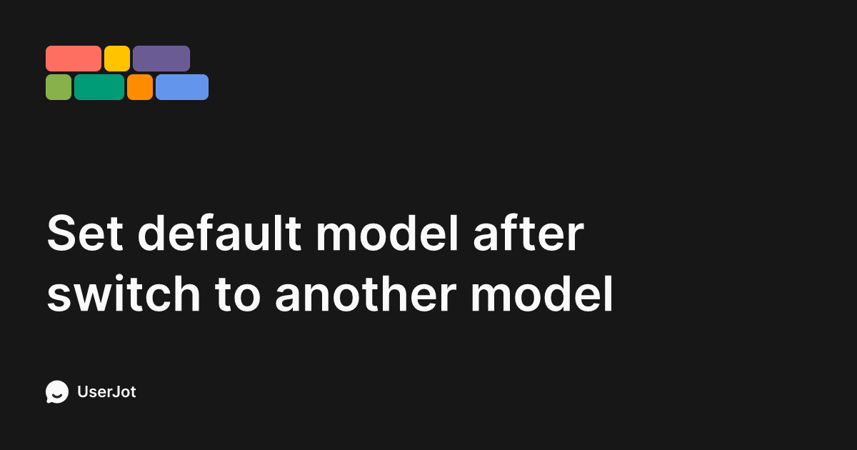 Set default model after switch to another model | Superwhisper