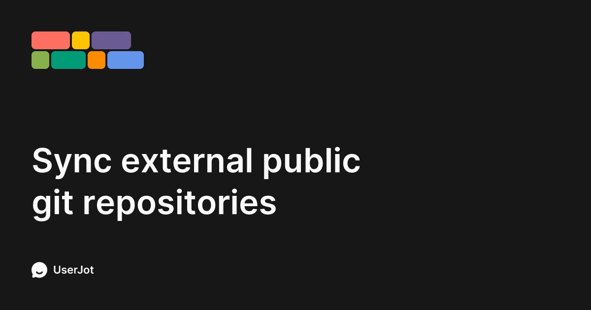 Sync external public git repositories | DocuWriter.ai
