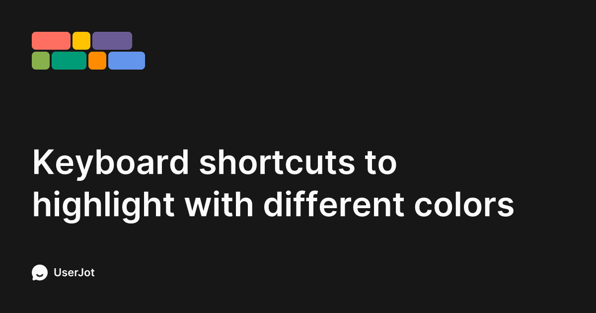 Keyboard shortcuts to highlight with different colors | SumatraPDF