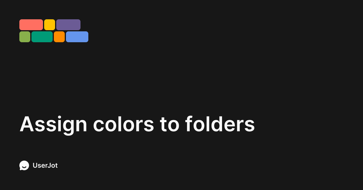 Assign colors to folders | NotePlan