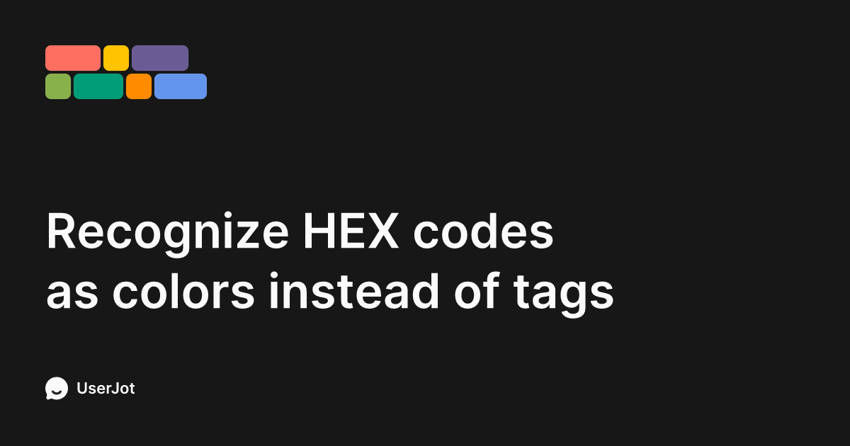 Recognize HEX codes as colors instead of tags | NotePlan