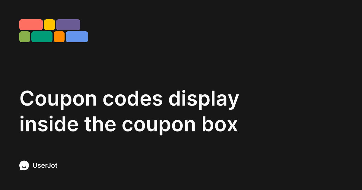Coupon codes display inside the coupon box | WoodMart
