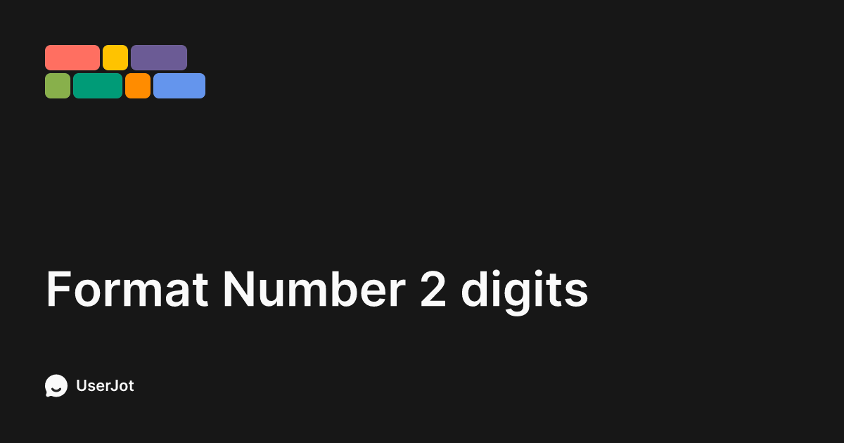 Format Number 2 digits | Tally