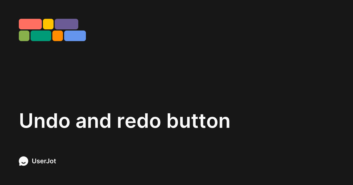 Undo and redo button | Tally