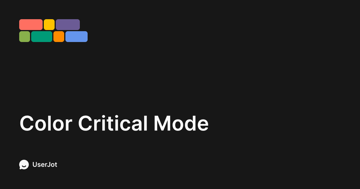 Color Critical Mode | DisplayBuddy