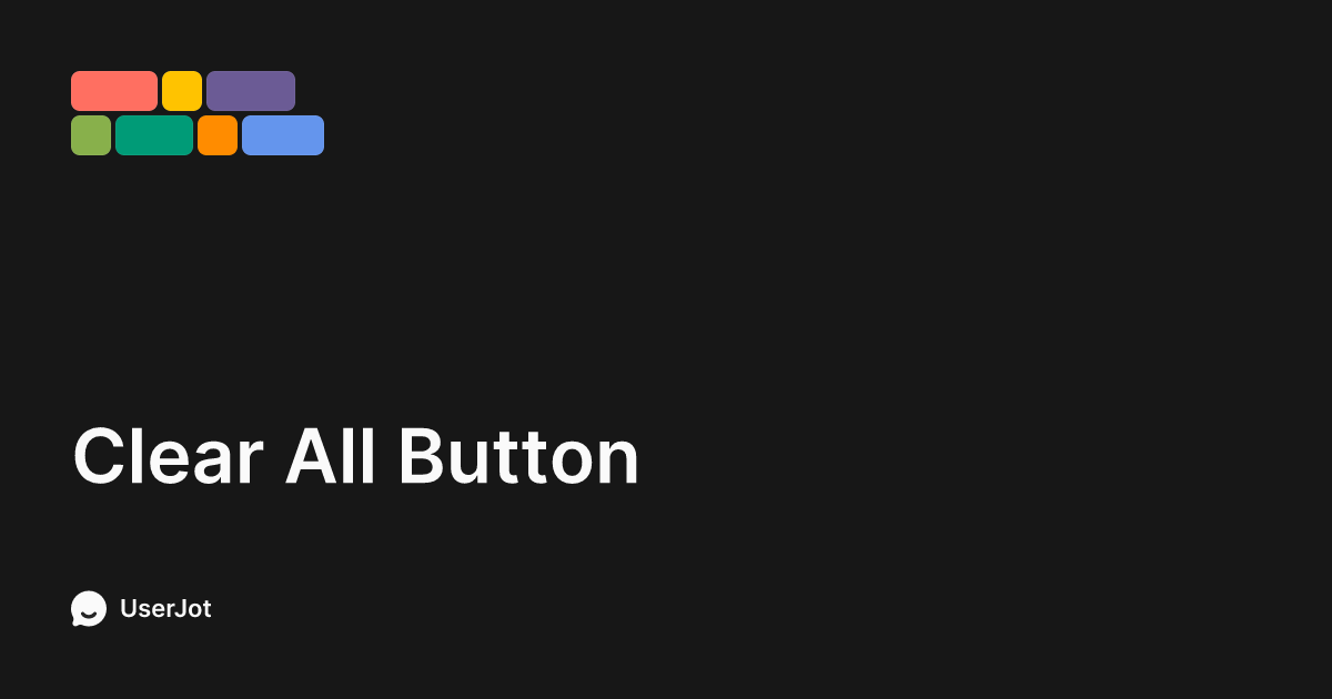 Clear All Button | Tally