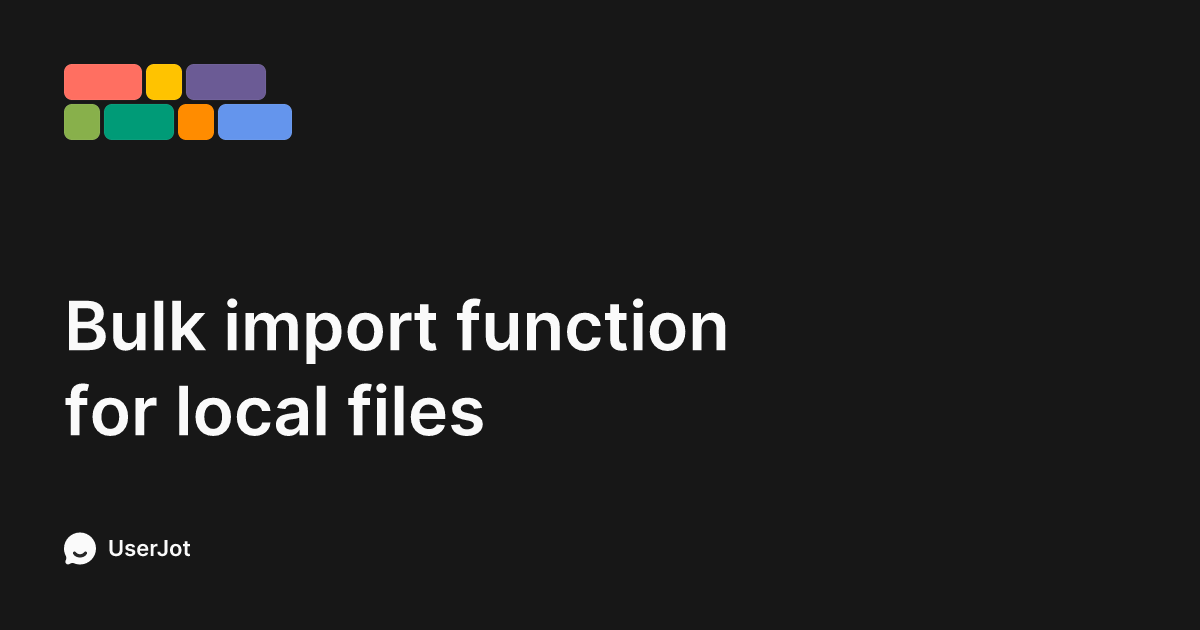 Bulk import function for local files | KortexNotebookLM