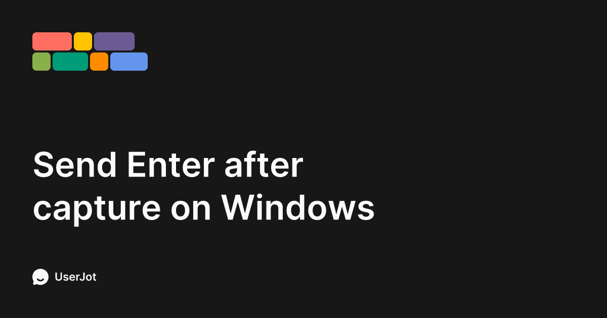 Send Enter after capture on Windows | Superwhisper