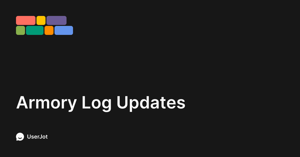 Updates | Armory Log