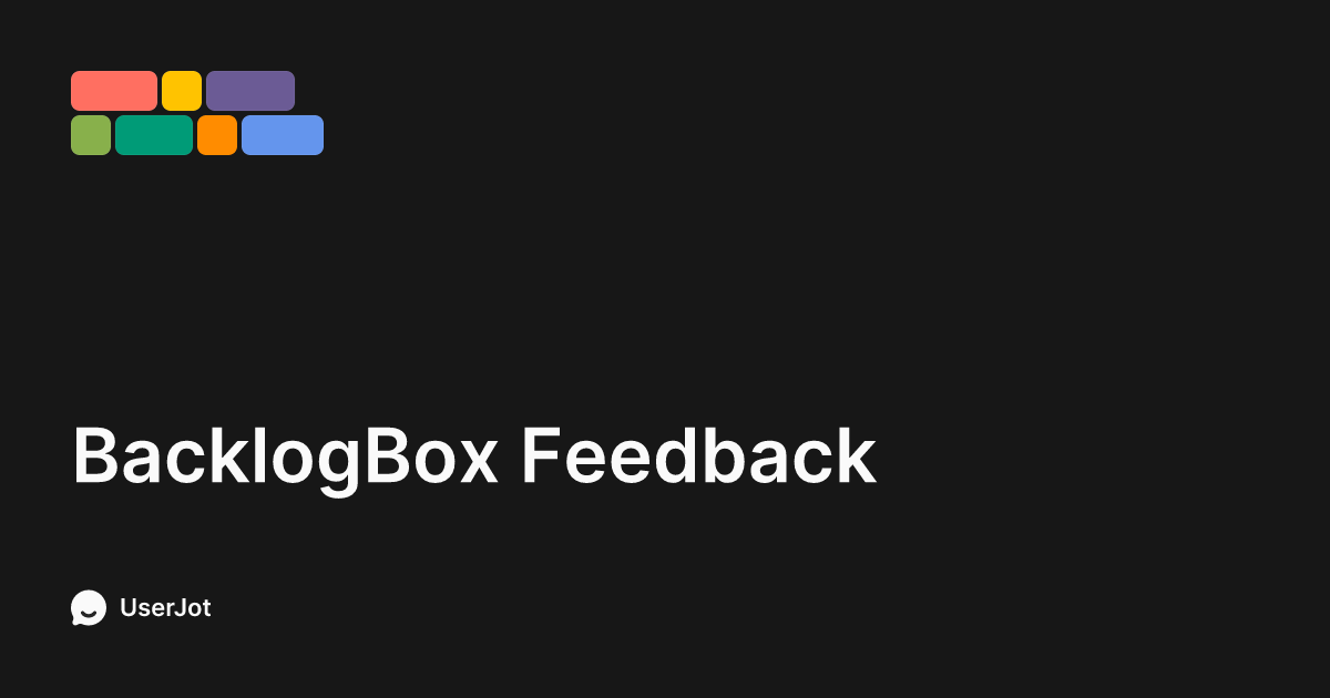 Feedback | BacklogBox