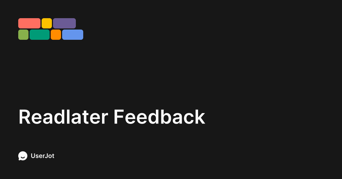 Feedback | Readlater
